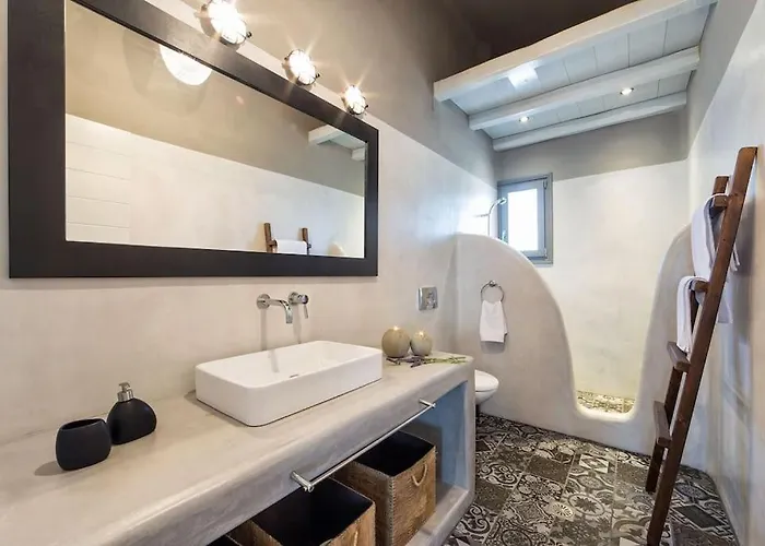 别墅 Seasalt Dream Villa,santa Maria 5 Min From Naousa 圣玛丽亚